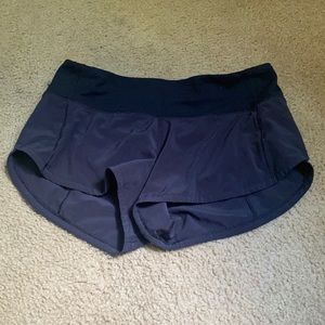 black speed up shorts size two